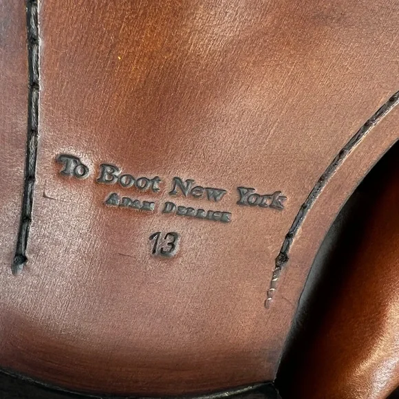 To Boot New York Adam Derrick 427 Dearborn Butter Leather Slip On Loafer Shoes - Picture 10 of 15